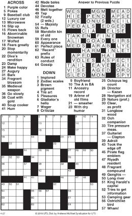 augury crossword clue