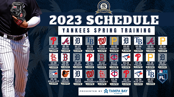 new york yankee baseball schedule