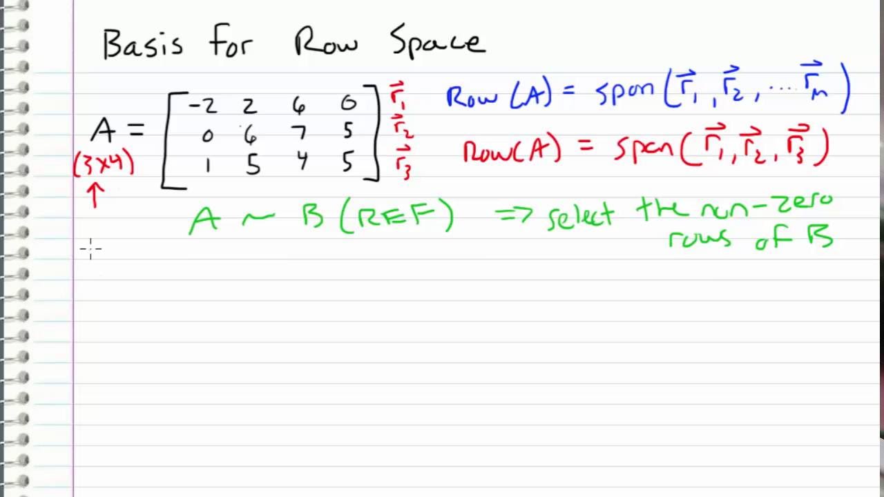 row space calculator