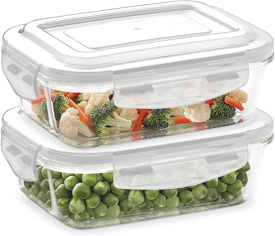 borosil glass containers with lid