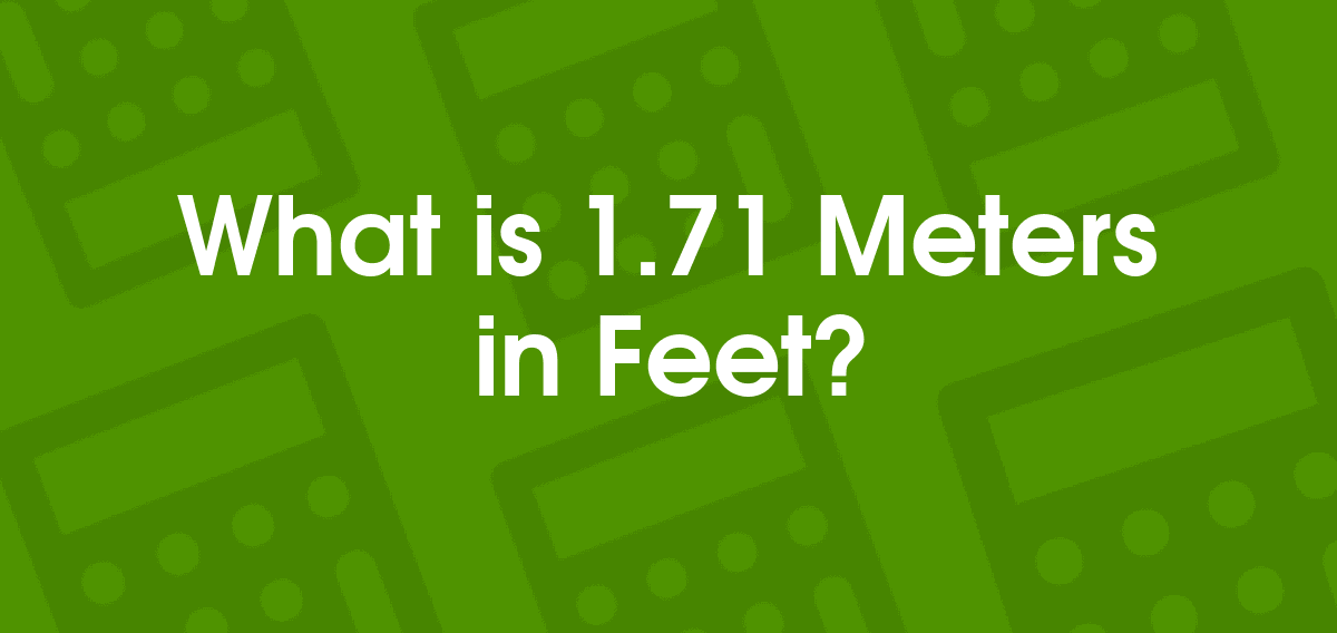 1.71 meters to feet