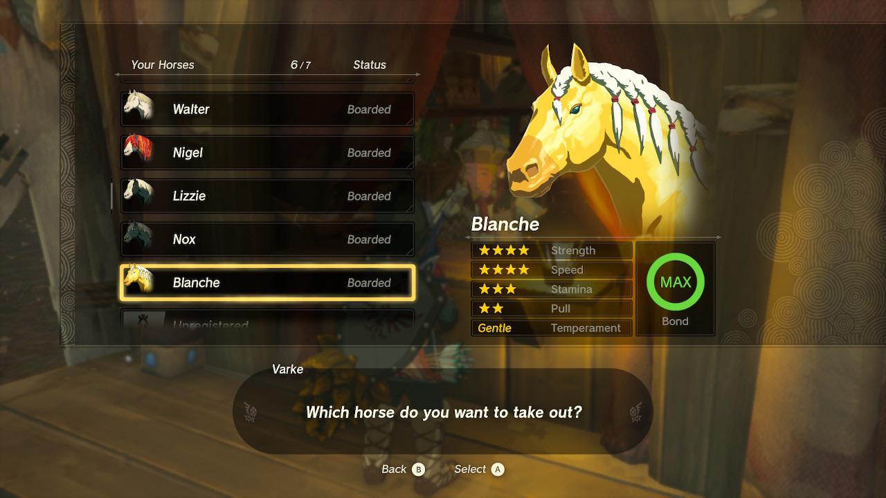 what is zeldas horses name