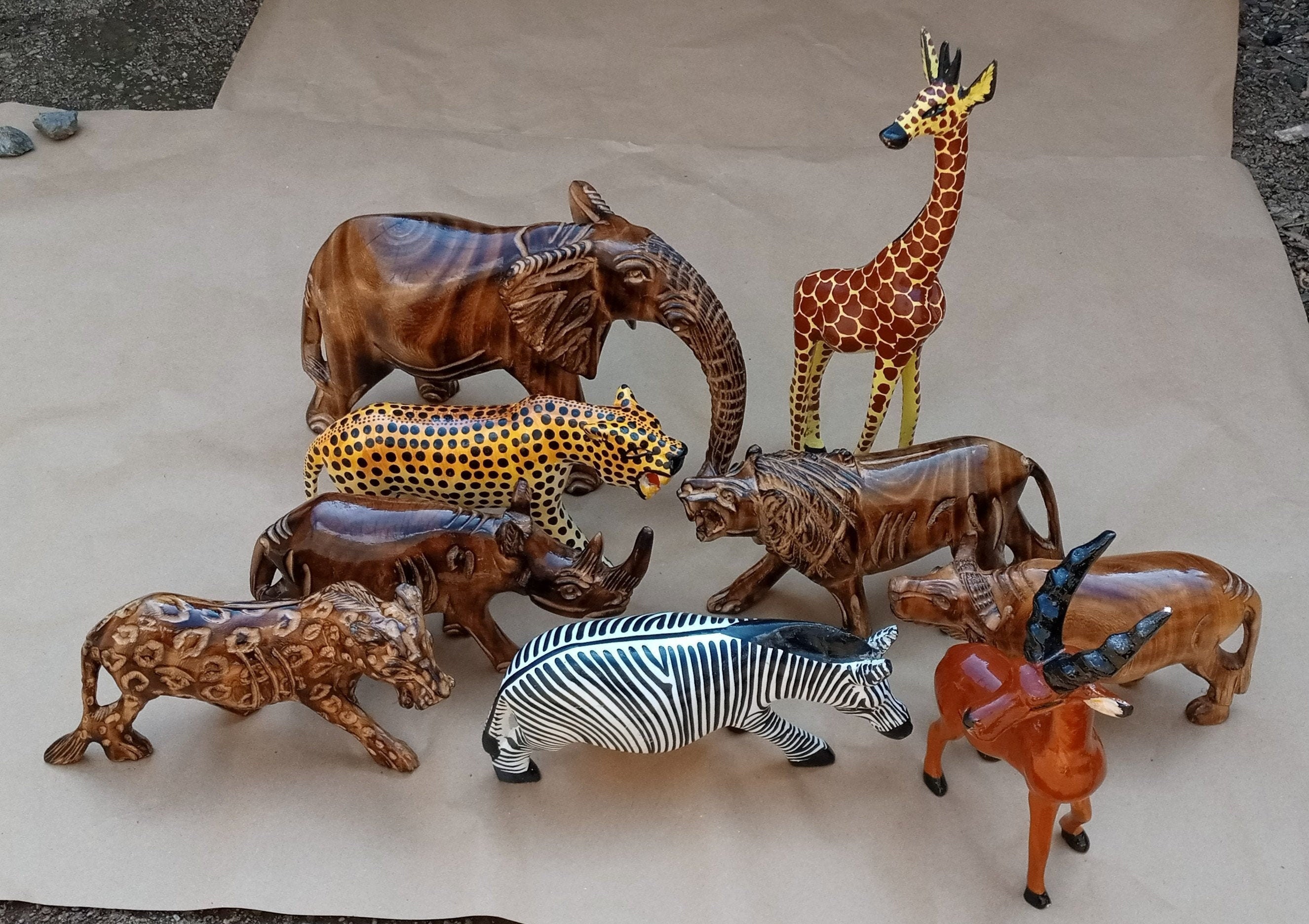 african carved animals