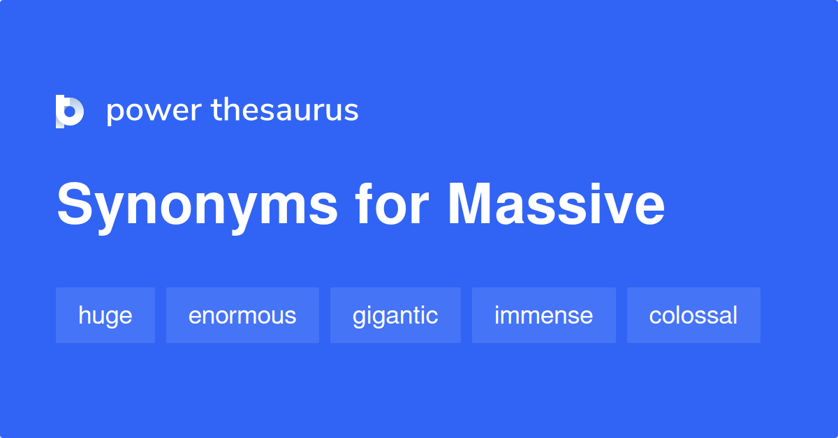 thesaurus for massive