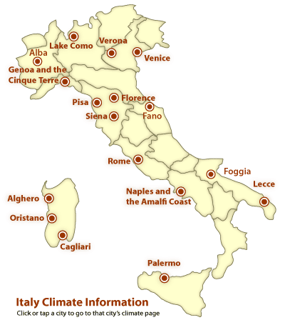 italy weather map