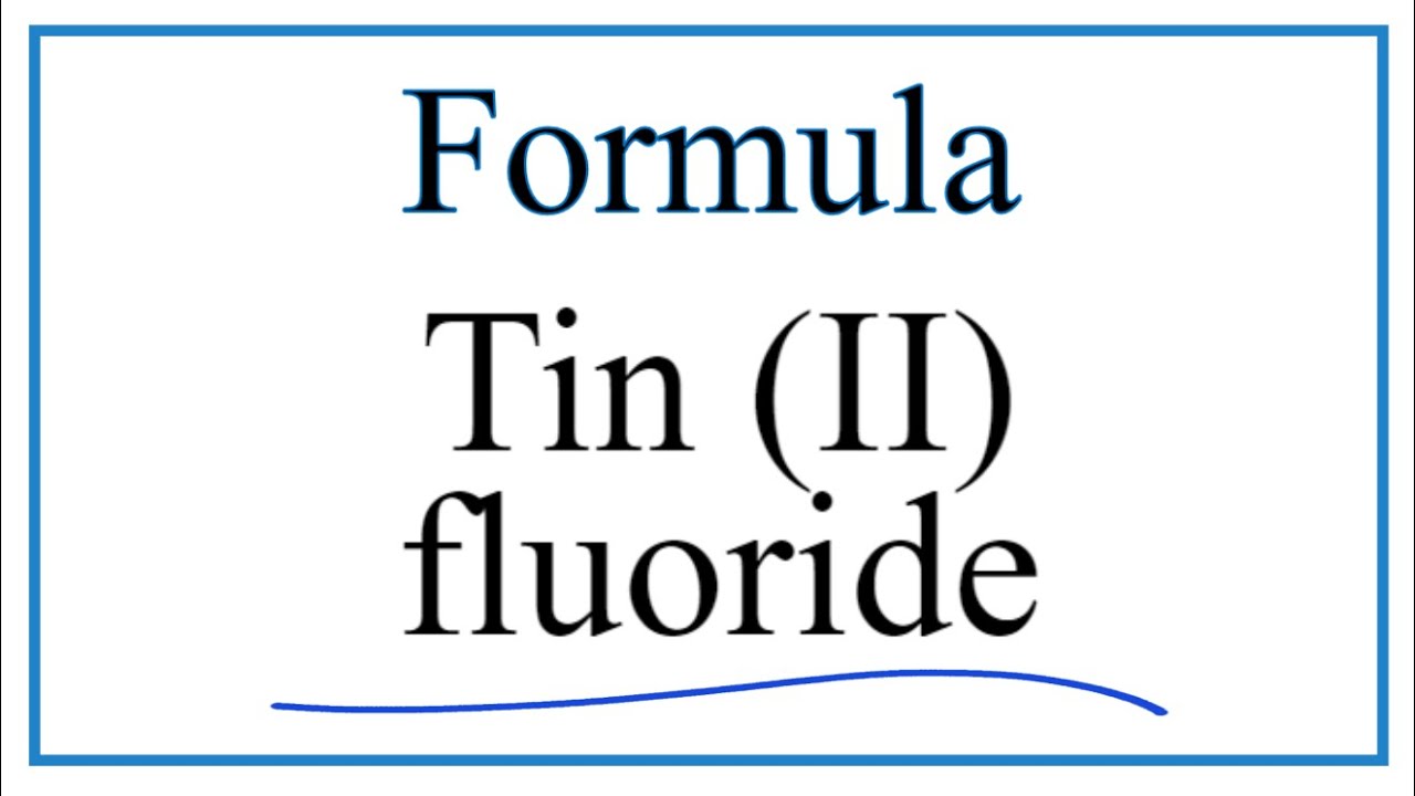 formula for tin ii fluoride