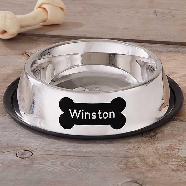 personalized dog bowls stainless steel