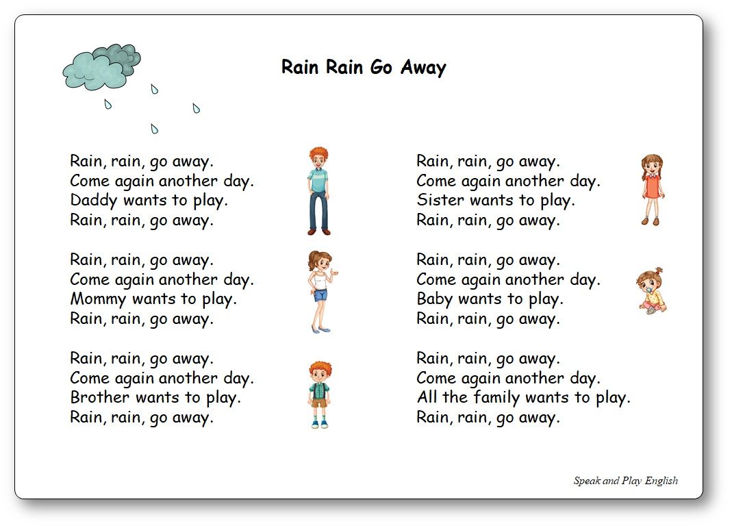 rain nursery songs