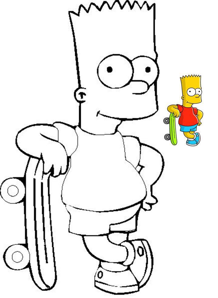 simpsons dibujos para colorear