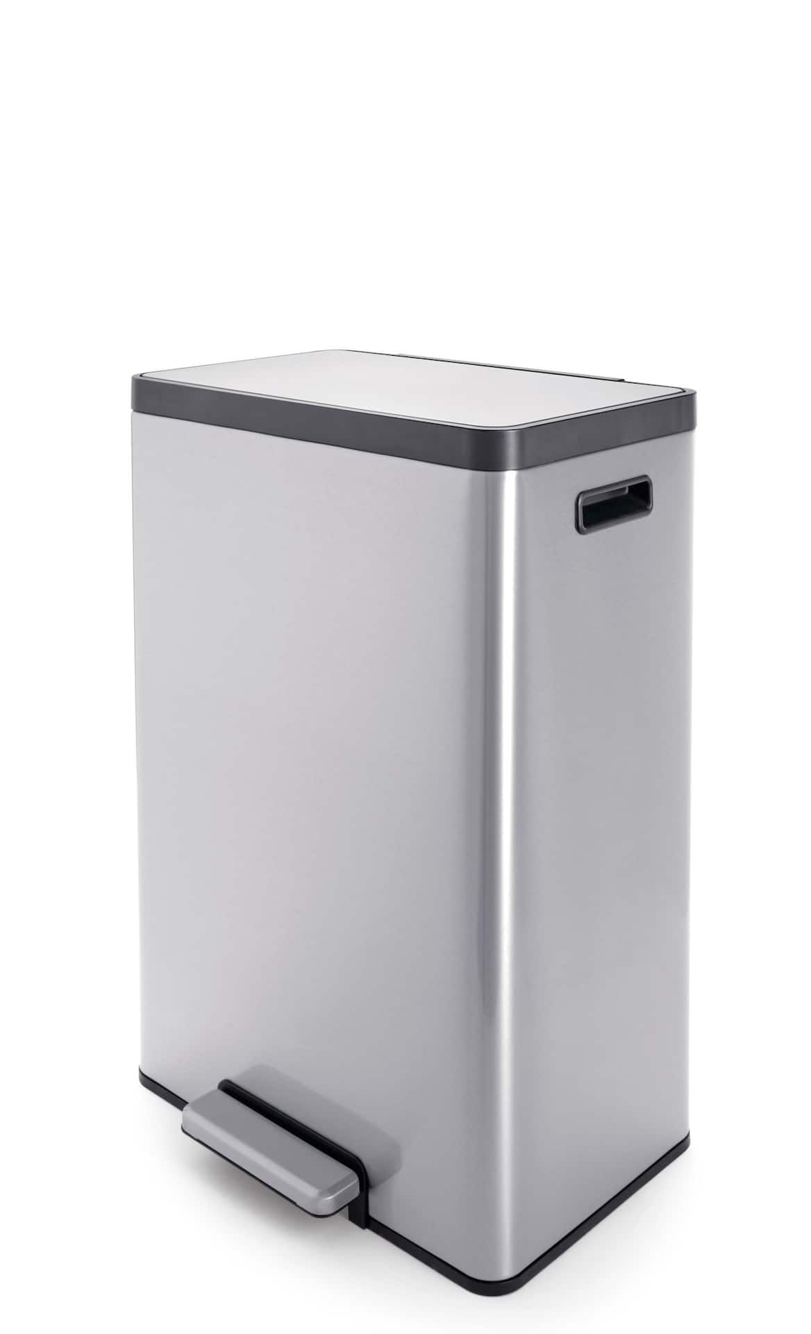 2 compartment garbage bin