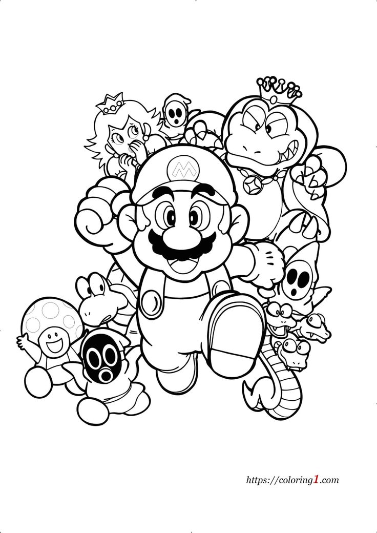 mario bros activity sheets