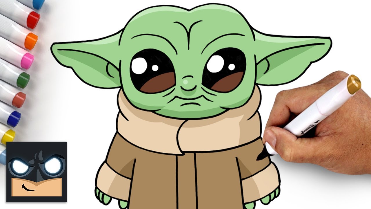 baby yoda drawing