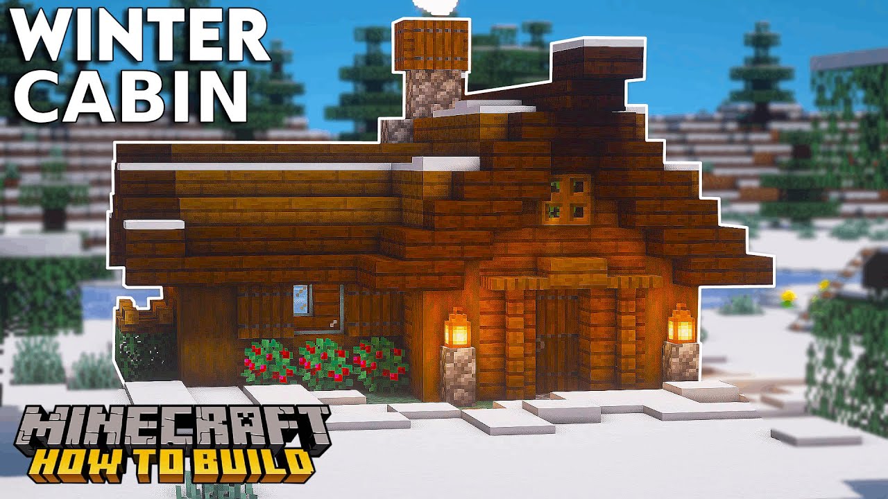 minecraft winter cabin