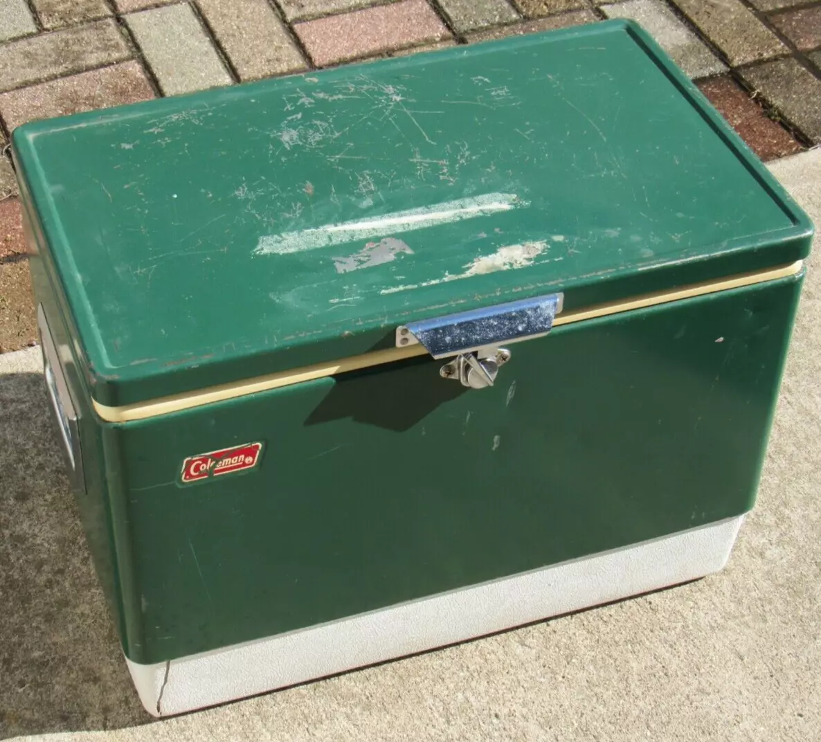 green coleman cooler