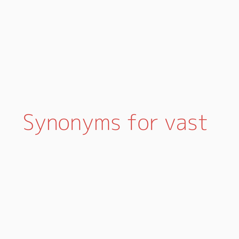 vast synonym