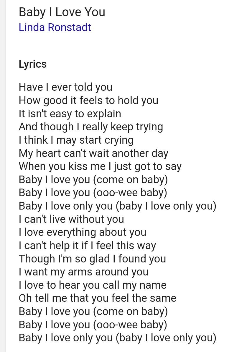 love you lyrics