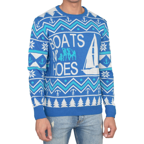 boats and hoes ugly sweater