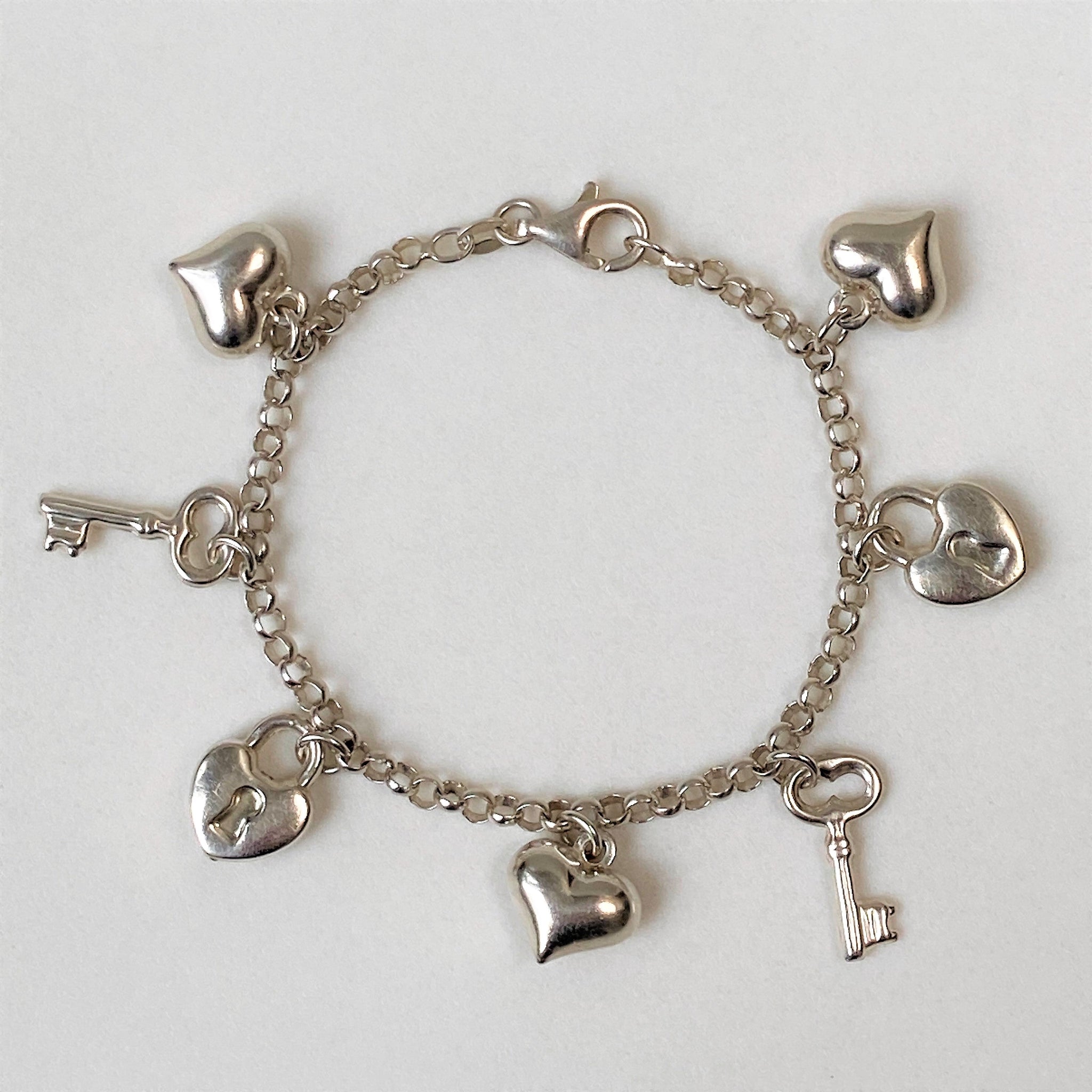 925 sterling silver charm bracelet