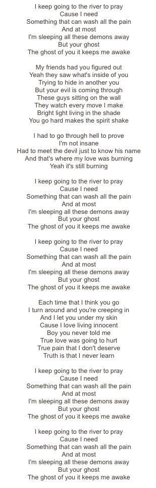 ghost lyrics