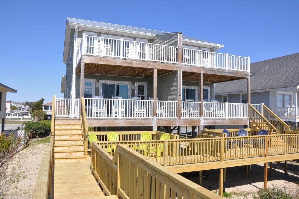 holden beach oceanfront rentals with pool