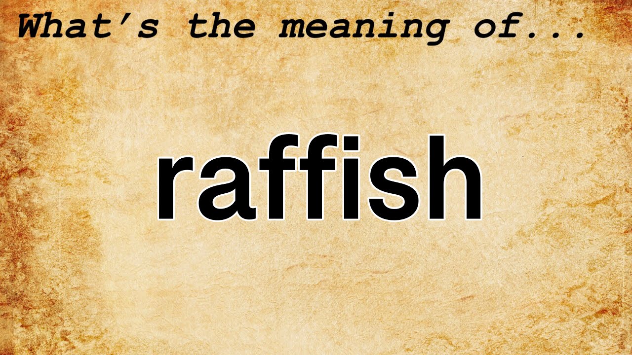 raffish definition