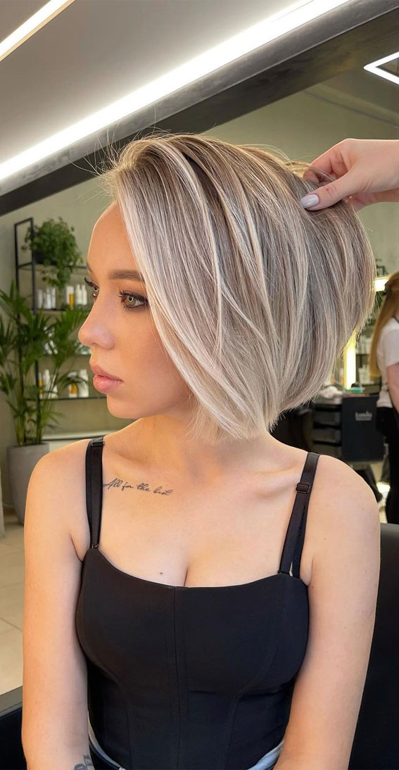 highlighted bob haircuts