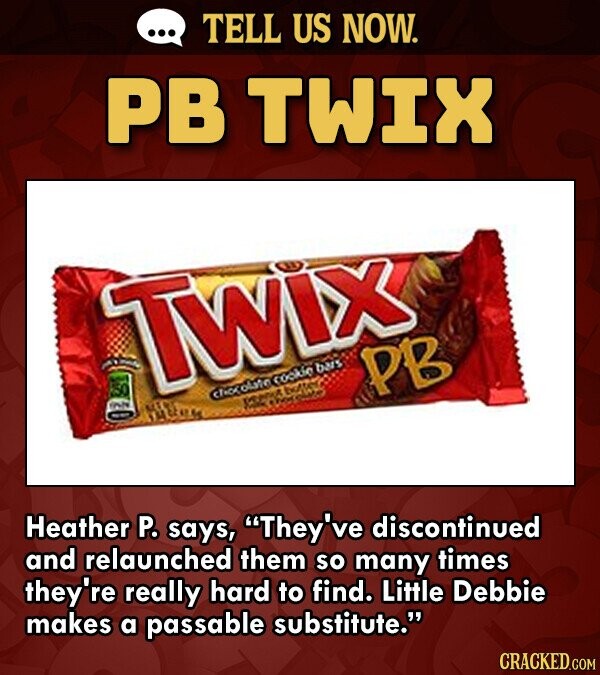 peanut butter twix discontinued 2023