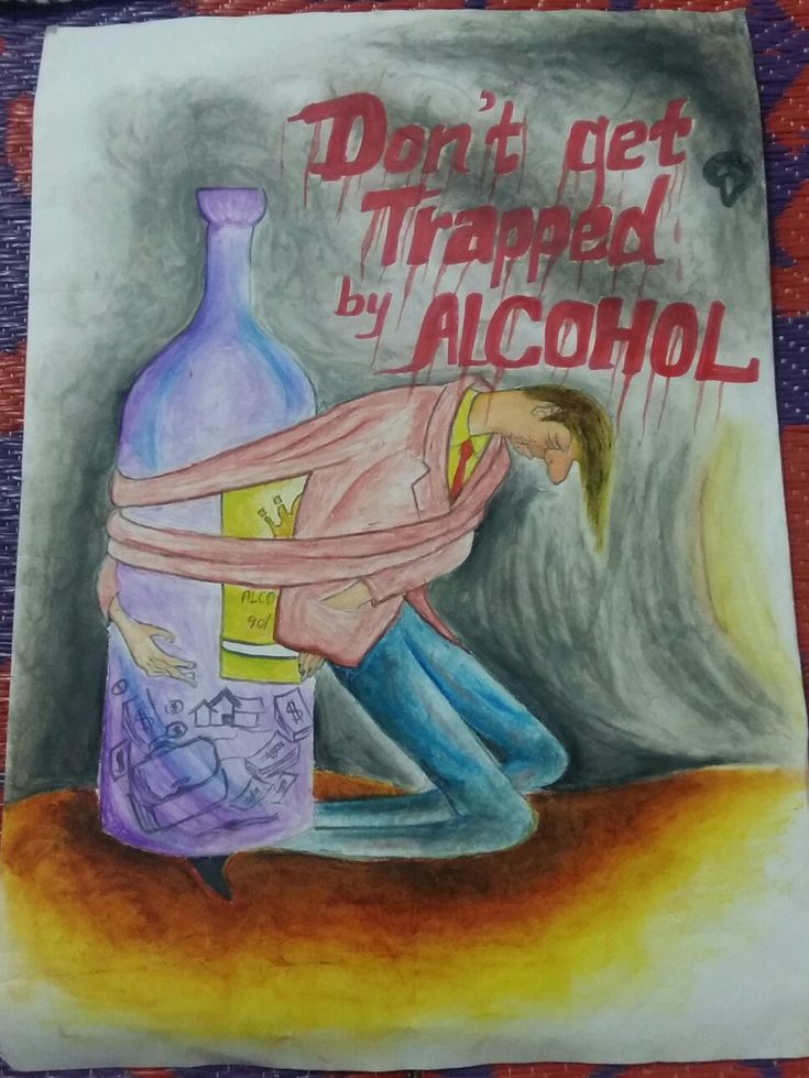 poster making about alcohol