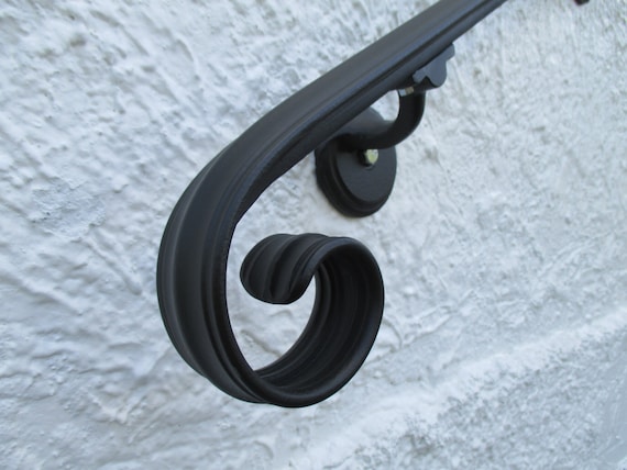 wall mounted metal handrails for outdoor steps