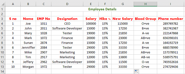 calculate percentage in excel