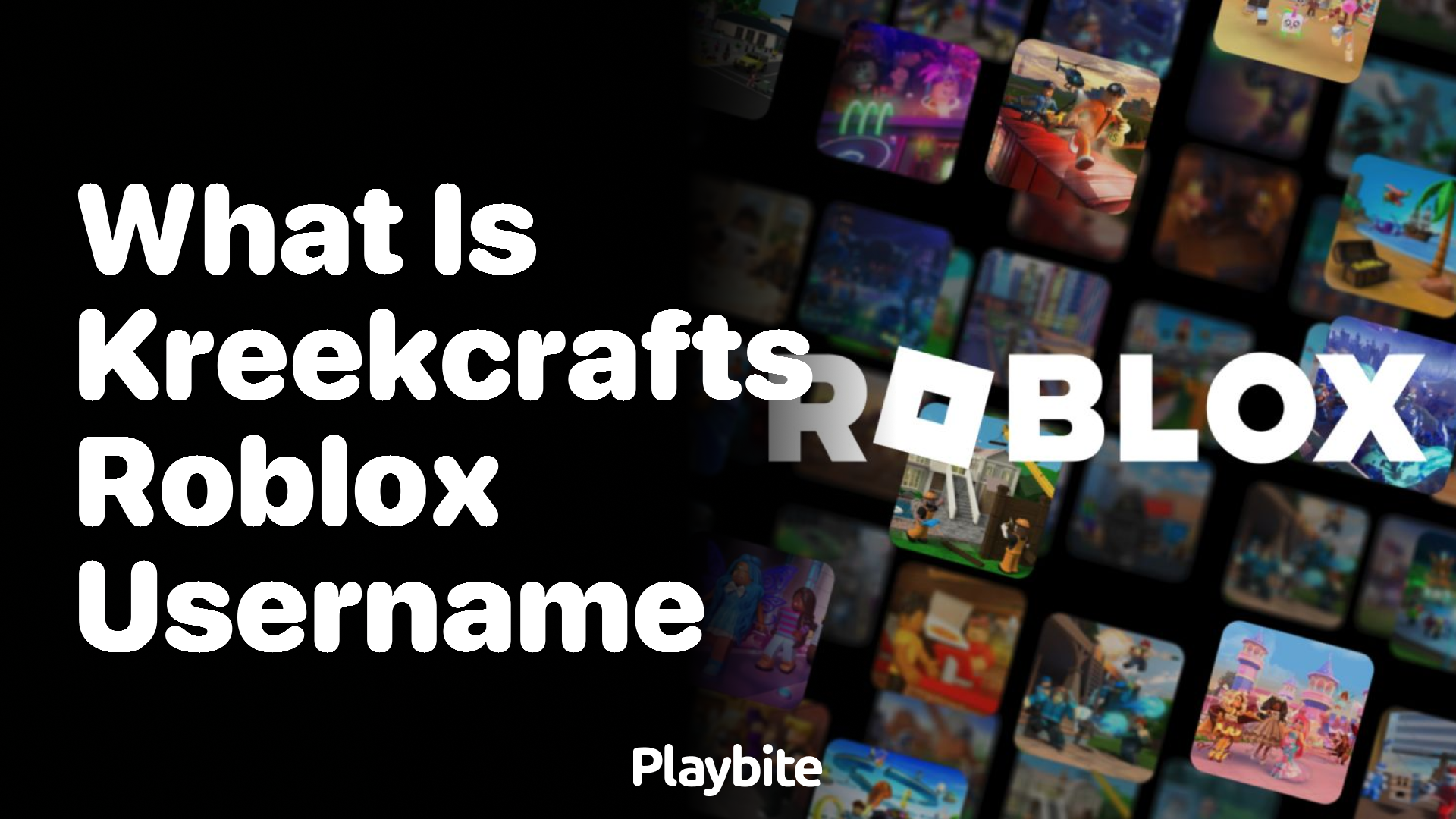 what is kreekcraft roblox username