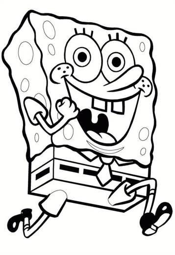 spongebob colouring sheets