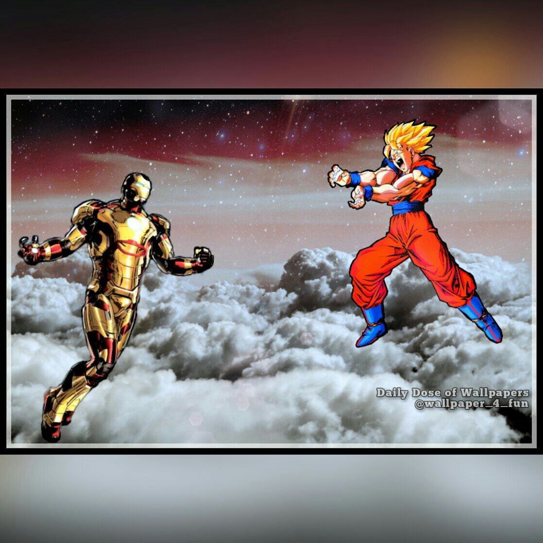 goku versus iron man