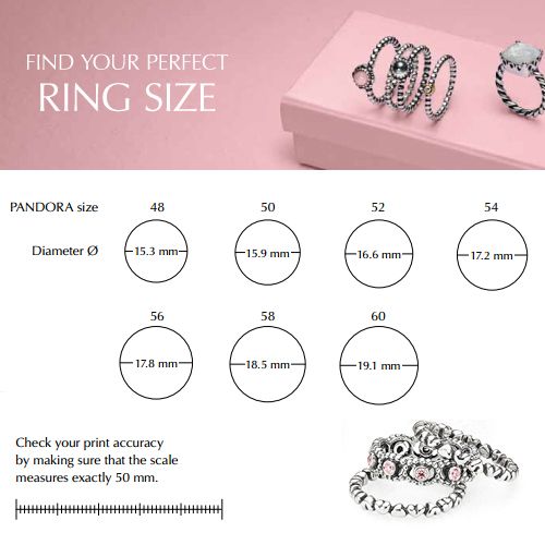 pandora ring 52 size