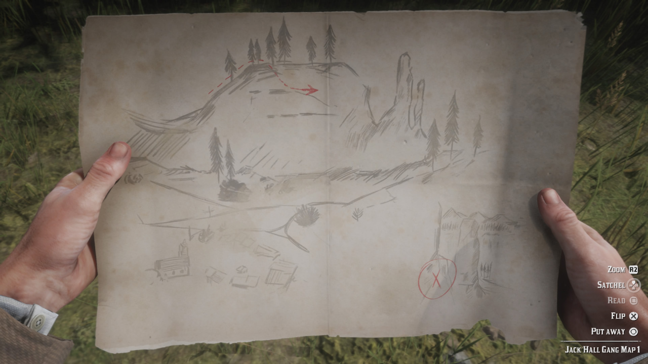 jack hall treasure map