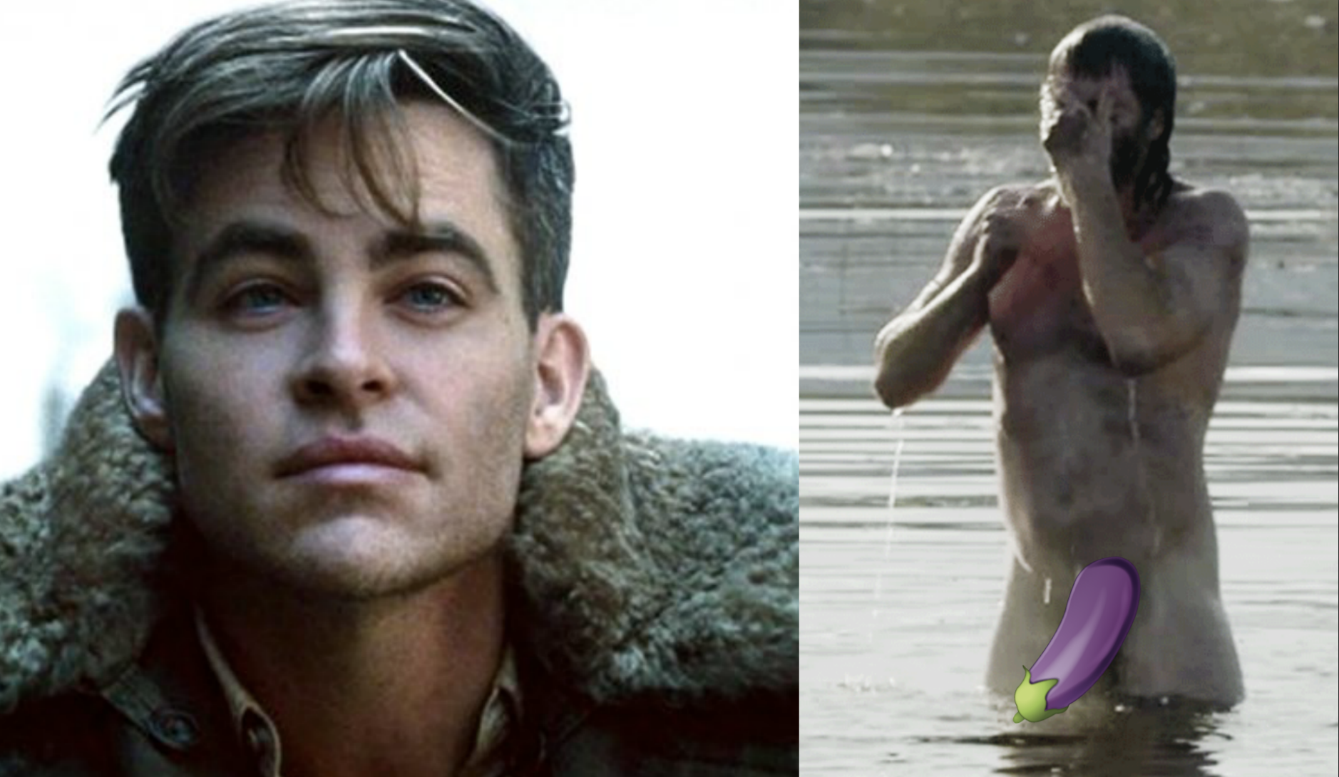 chris pine cock