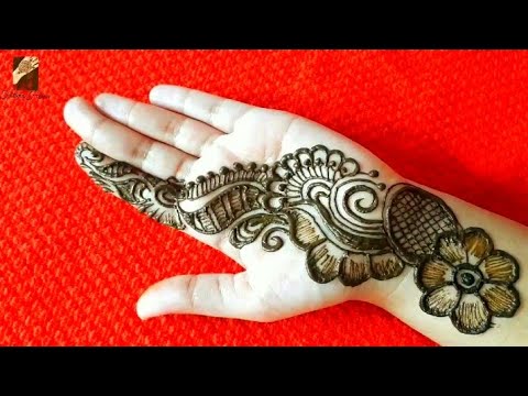 front simple arabic mehndi designs