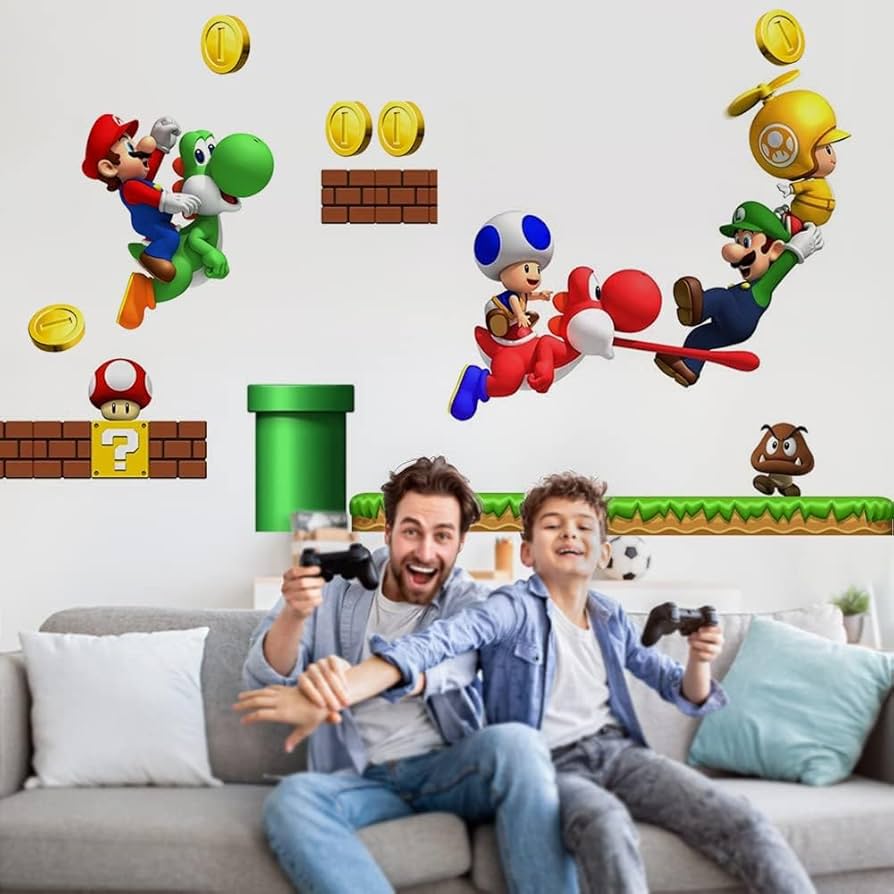 super mario wall decals