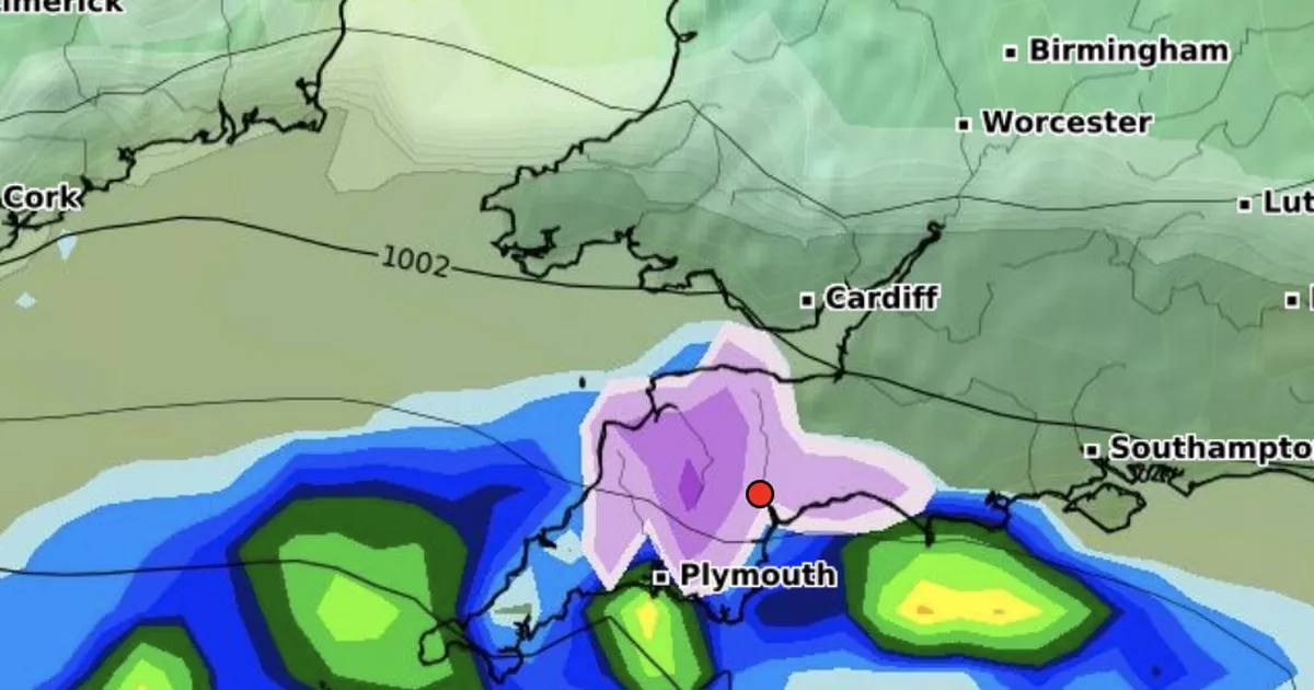 long range weather for devon