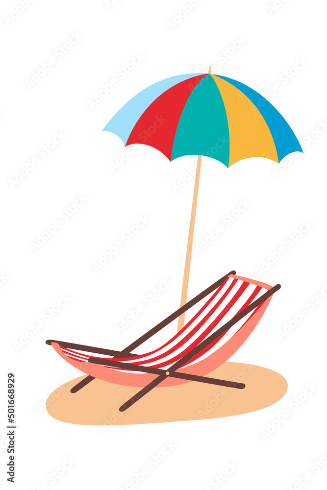 summer umbrella cartoon