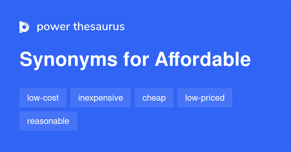 affordable synonym