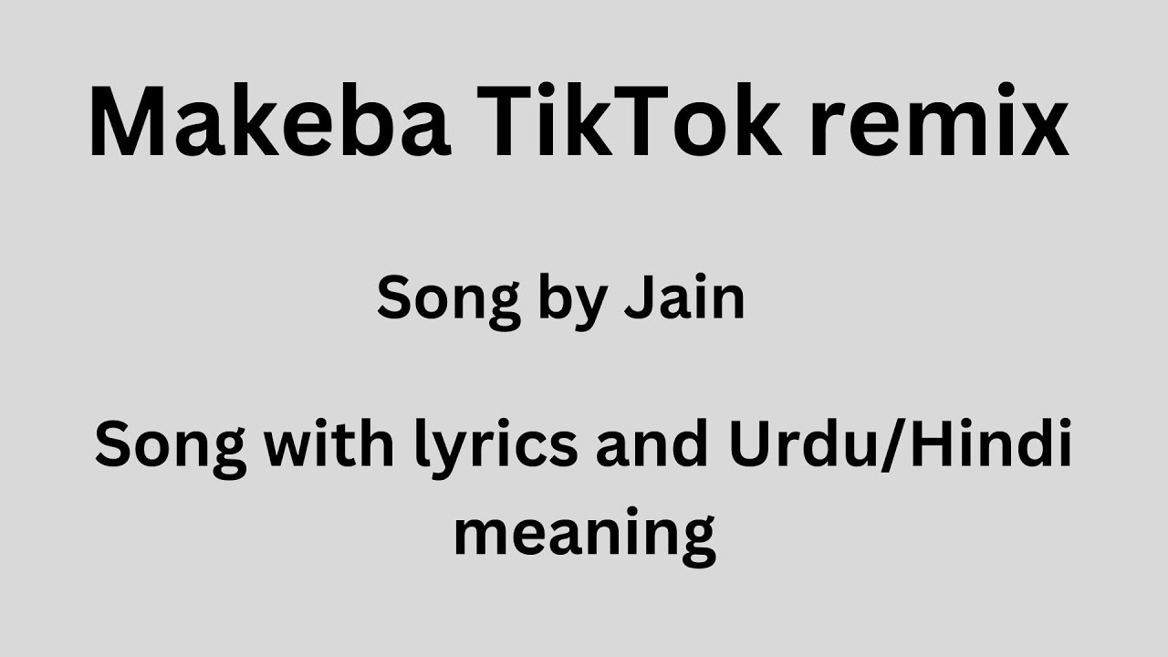 makeba meaning in hindi