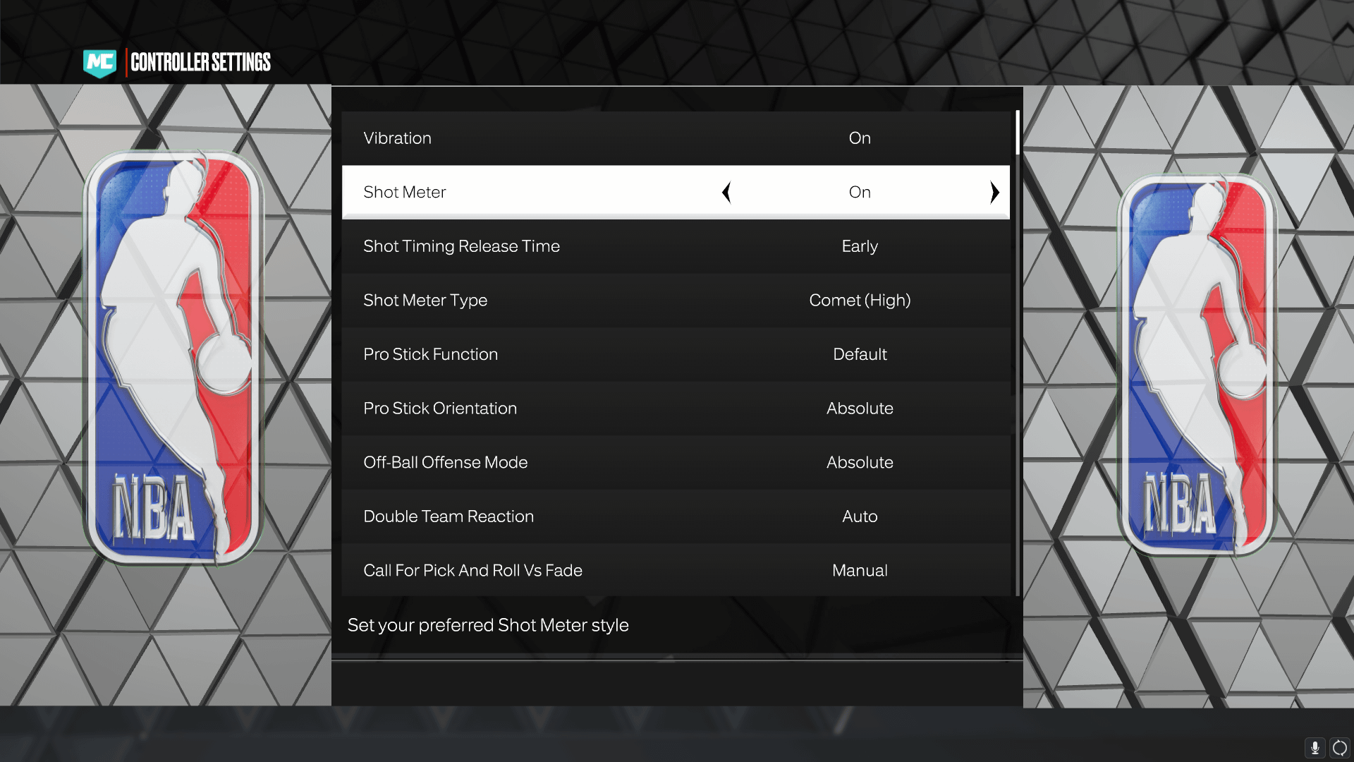 shot timing release time 2k23 setting