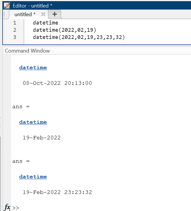 matlab datetime