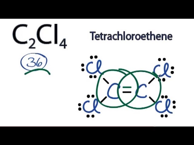 lewis structure of c2cl4