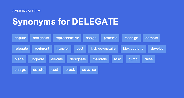 delegating synonym