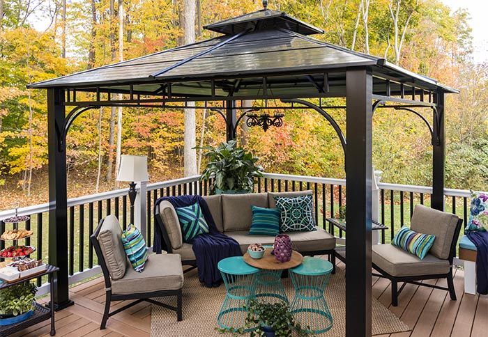 deck with gazebo ideas