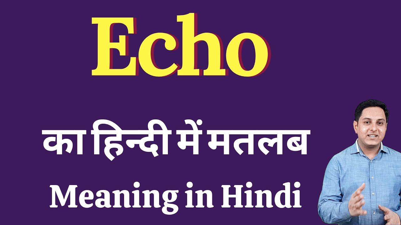 echofree meaning in hindi