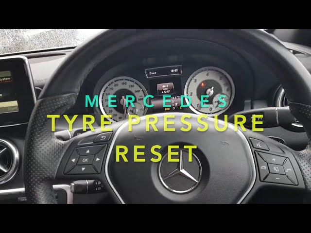 reset tyre pressure mercedes a class