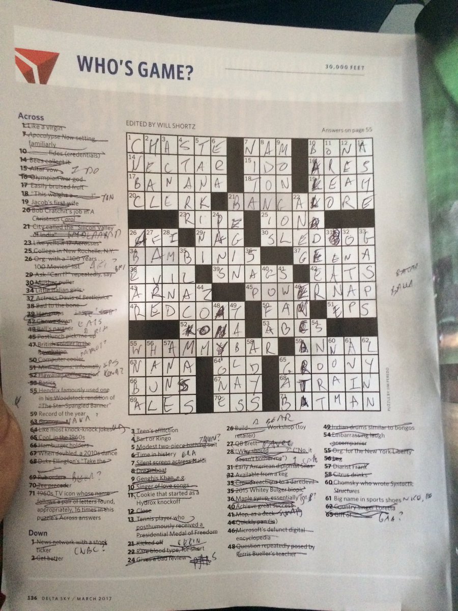 finished crossword